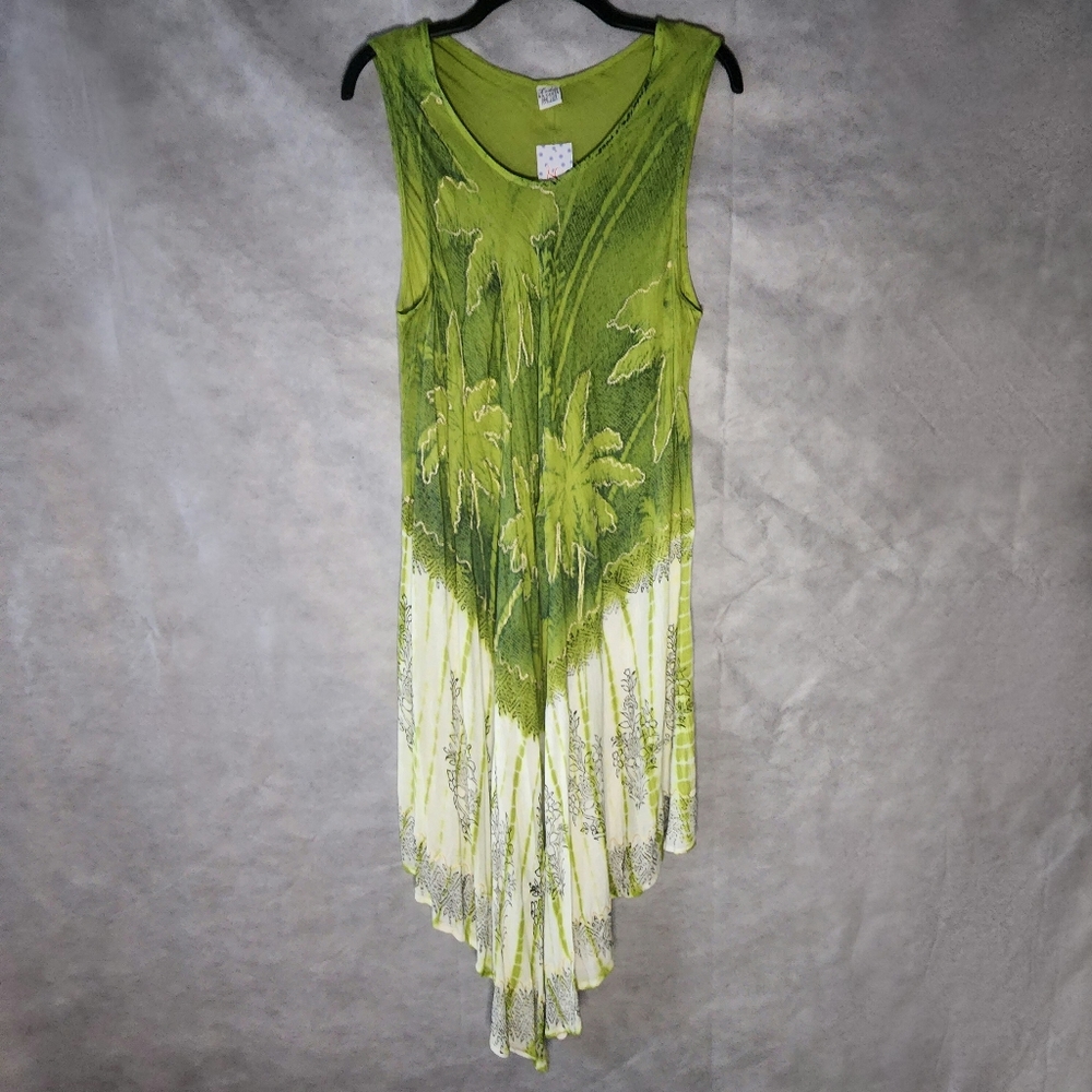 Laddi Green Ombre Floral Print Dress